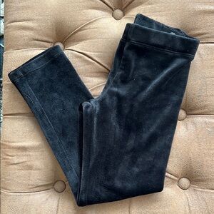 Black Velvet Leggings